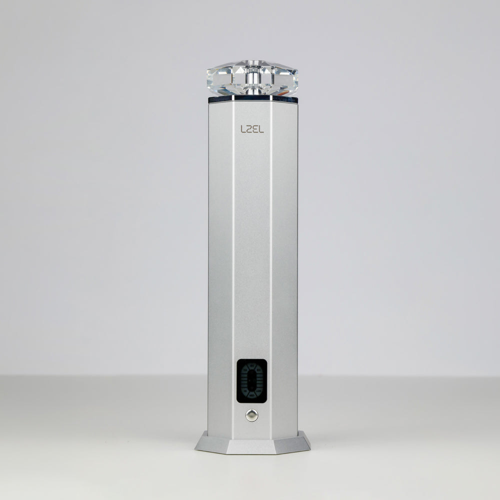 LZEL Aroma Diffuser Aromavista Essence Premium Scent Diffuser Led Display - Cold Air Diffusion Tech - 120 Ml - Silver