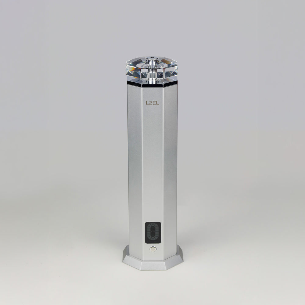 LZEL Aroma Diffuser Aromavista Essence Premium Scent Diffuser Led Display - Cold Air Diffusion Tech - 120 Ml - Silver