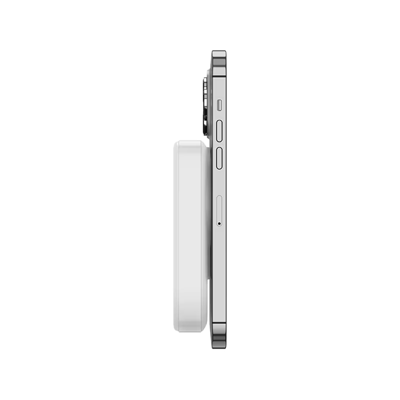 Bazic GoPower MagSafe Compatible Power Bank With Built In Apple Watch Charger 10000mAh - White