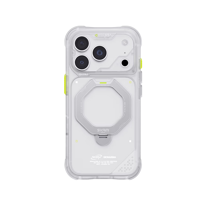 SkinArma Saturn MagSafe Case With Rotating Kick-Stand for iPhone 18 Pro - Frost