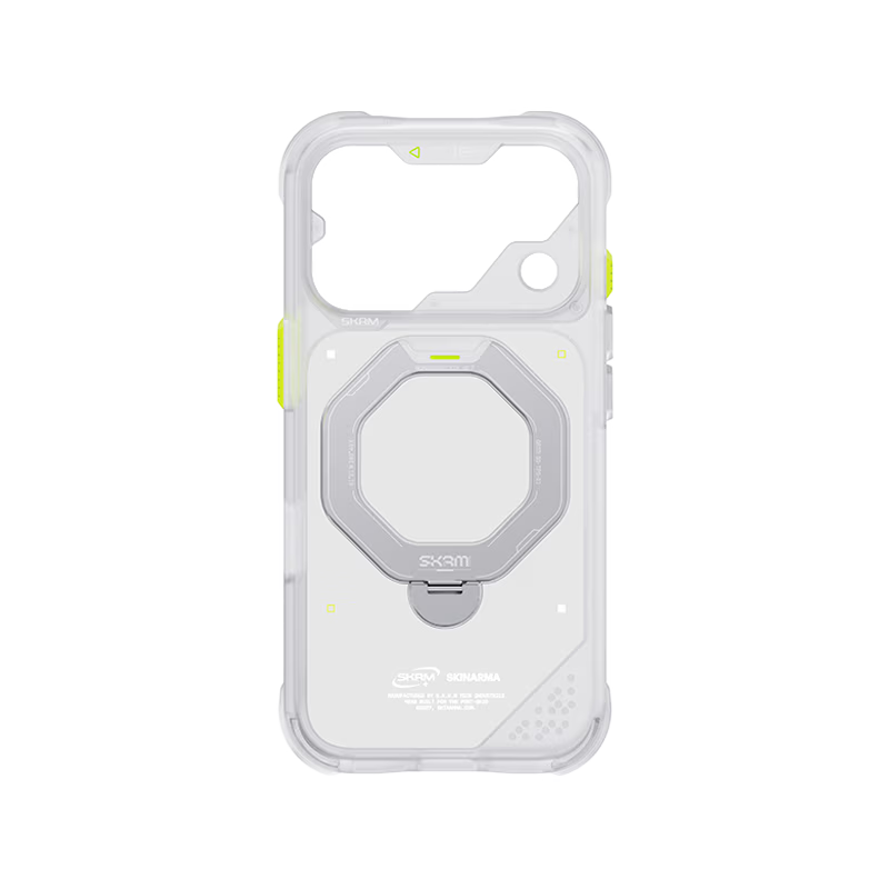 SkinArma Saturn MagSafe Case With Rotating Kick-Stand for iPhone 18 Pro - Frost