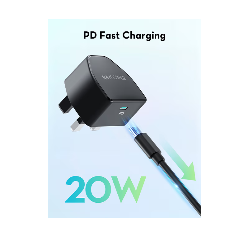 RavPower 3 In 1 Combo (USB-C Wall Charger + USB-C to USB-C Cable + 20000mAh Power Bank)