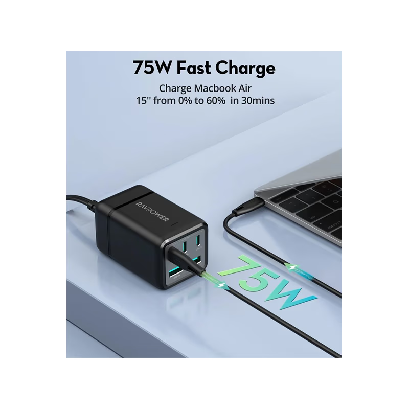RavPower 3 In 1 Combo (USB-C Wall Charger + USB-C to USB-C Cable + 20000mAh Power Bank)