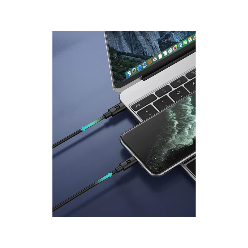RavPower 60W USB-C to USB-C Cable 1M - Black