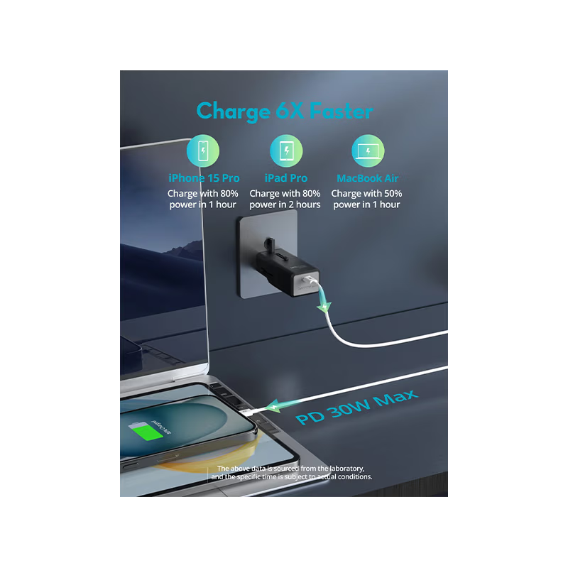 RavPower Nano 30W TravelAdapter - Black