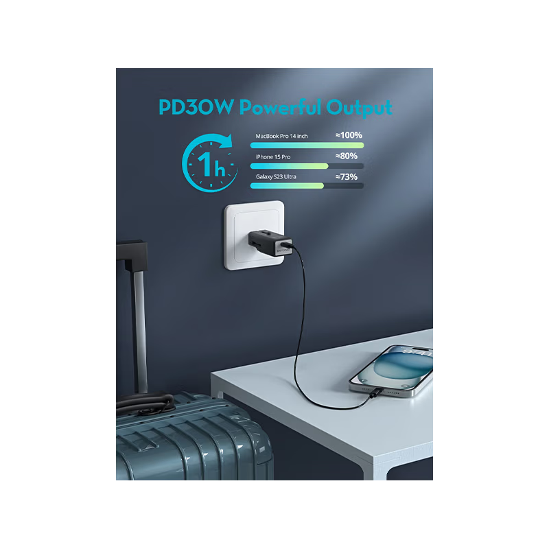 RavPower Nano 30W TravelAdapter - Black