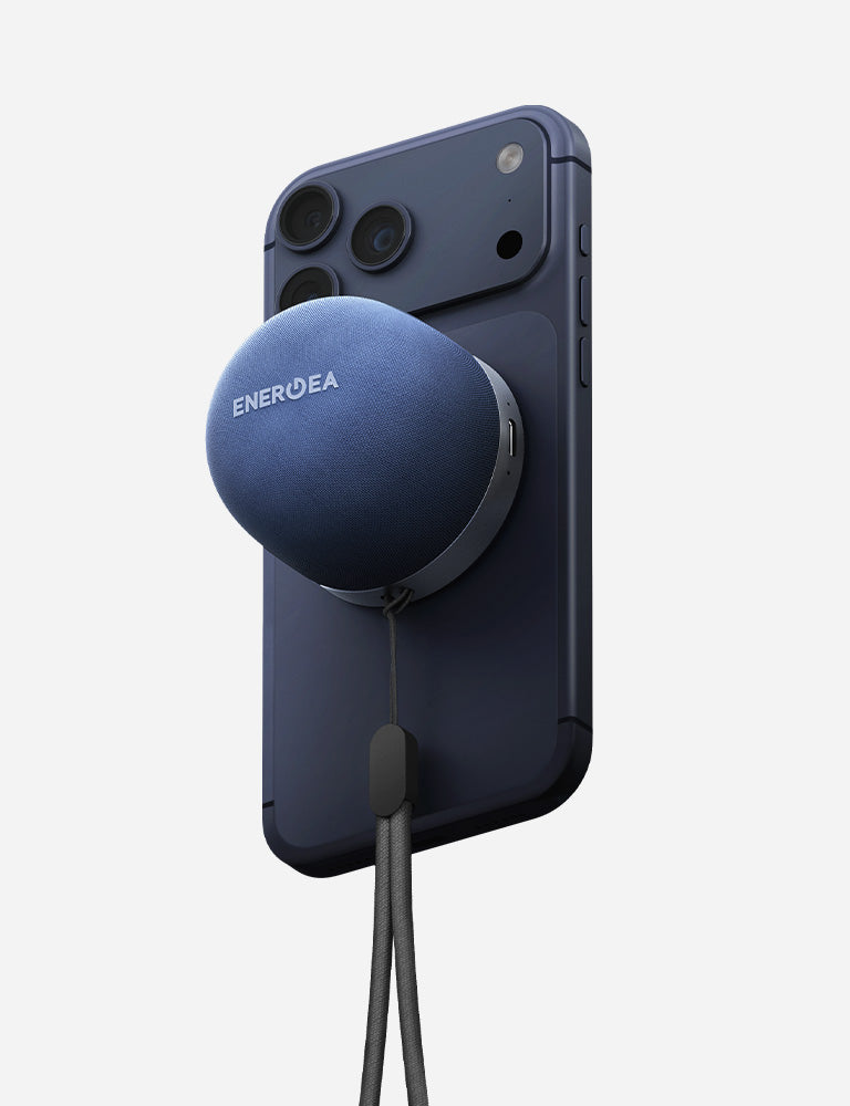 ENERGEA-MagAudio Go Portable MagSafe Speaker with Lanyard – Blue