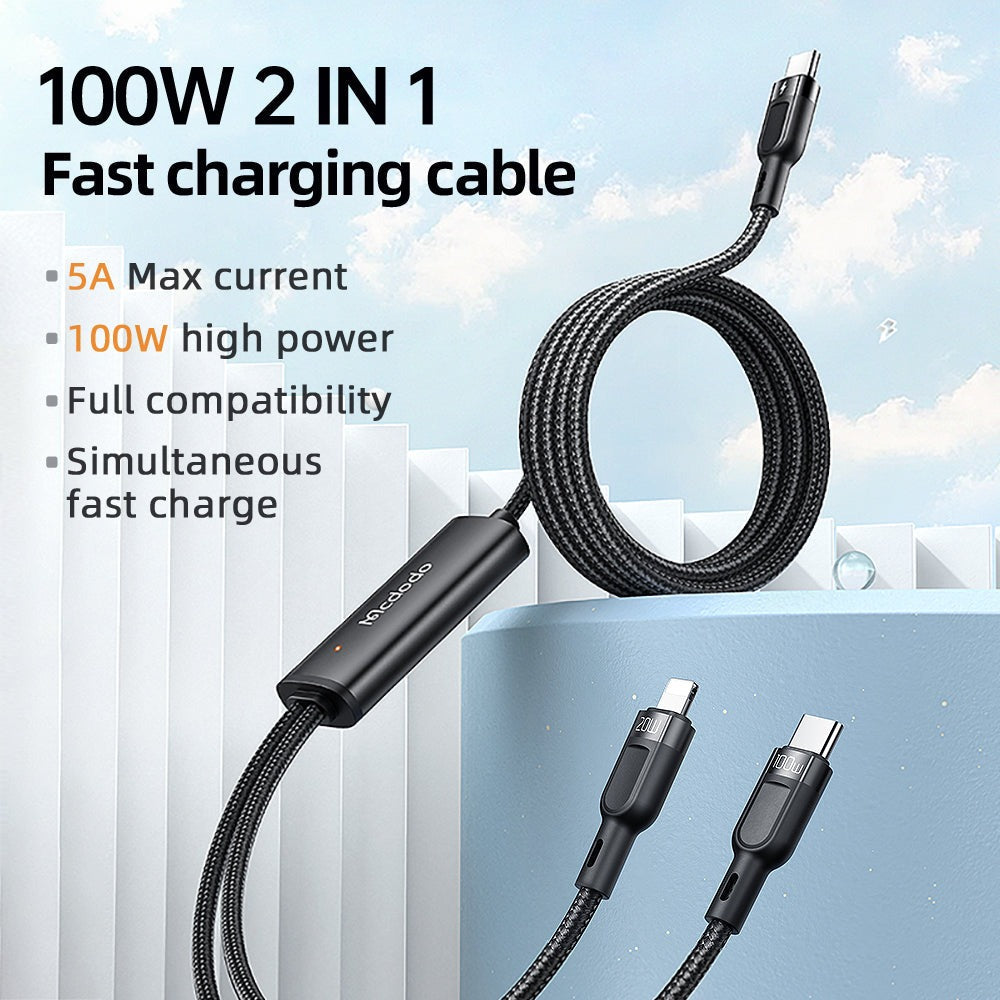 MCDODO-36W USB C TO LIGHTNING MAGNATIC SELF