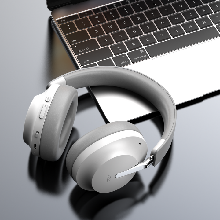 LZEL Sonicflow Series High-Fidelity Wireless Stereo Headphones - White