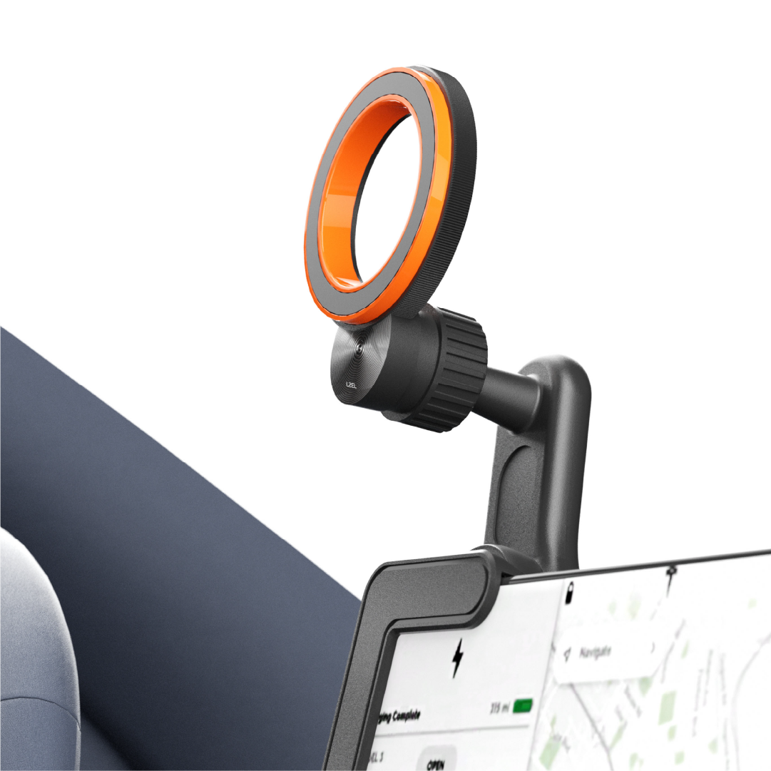 LZEL Mountmag Drive 360° Rotating Abs Car Monitor Holder Stable Mount For Tesla, Byd & Ev Cars