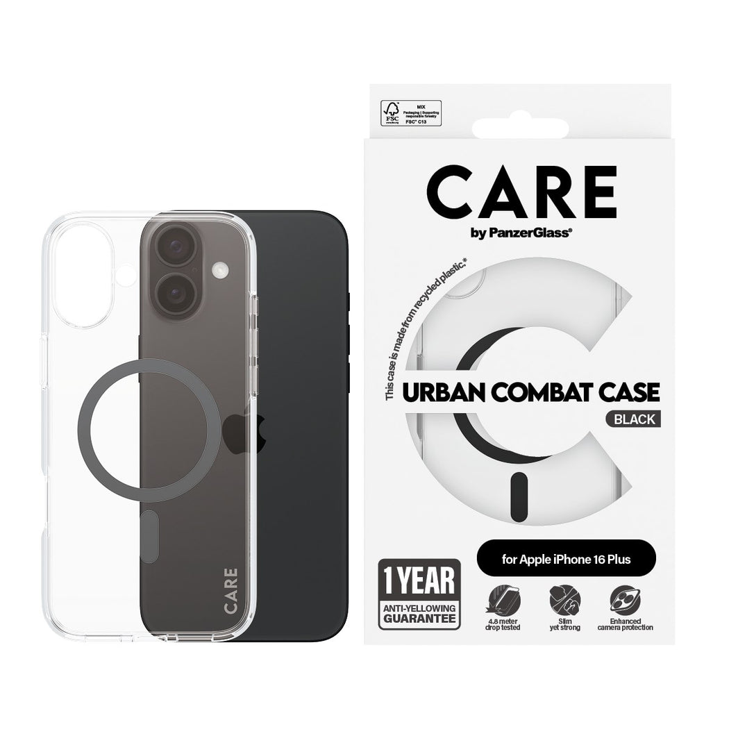 PanzerGlass® 1347, Case Flagship MagSafe iPhone 16 Plus - Black