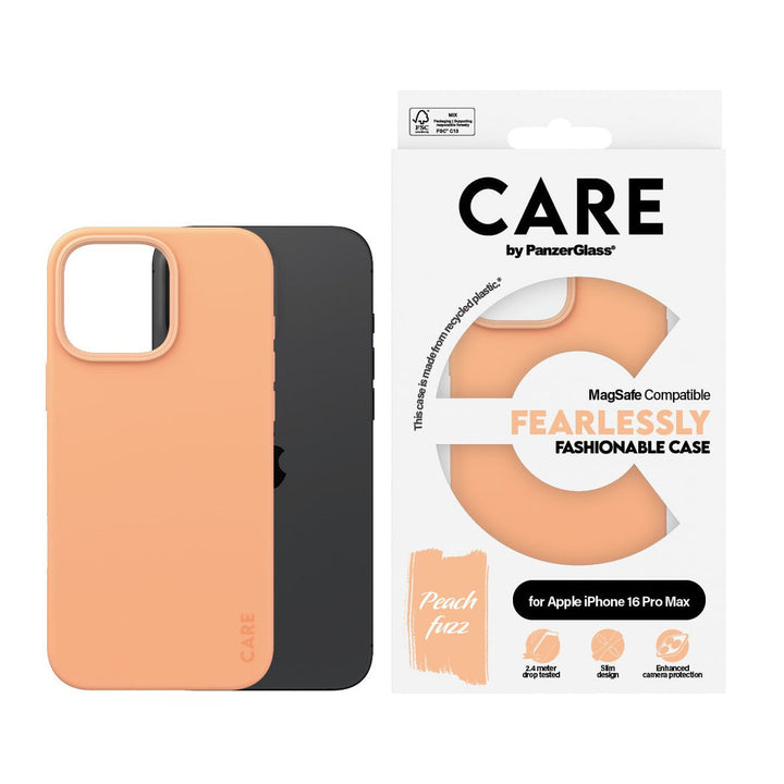 PanzerGlass® 1392 Case Fashion MagSafe iPhone 16 Pro Max - Peachy