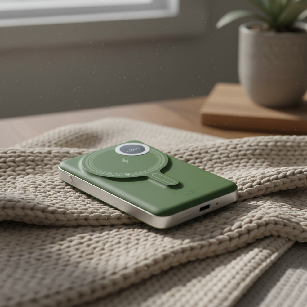 LZEL Novus MagPower 10,000mAh PD MagSafe Power Bank 20W USB-C - Green