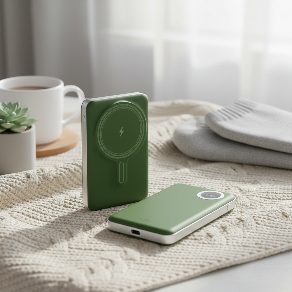 LZEL Novus MagPower 10,000mAh PD MagSafe Power Bank 20W USB-C - Green