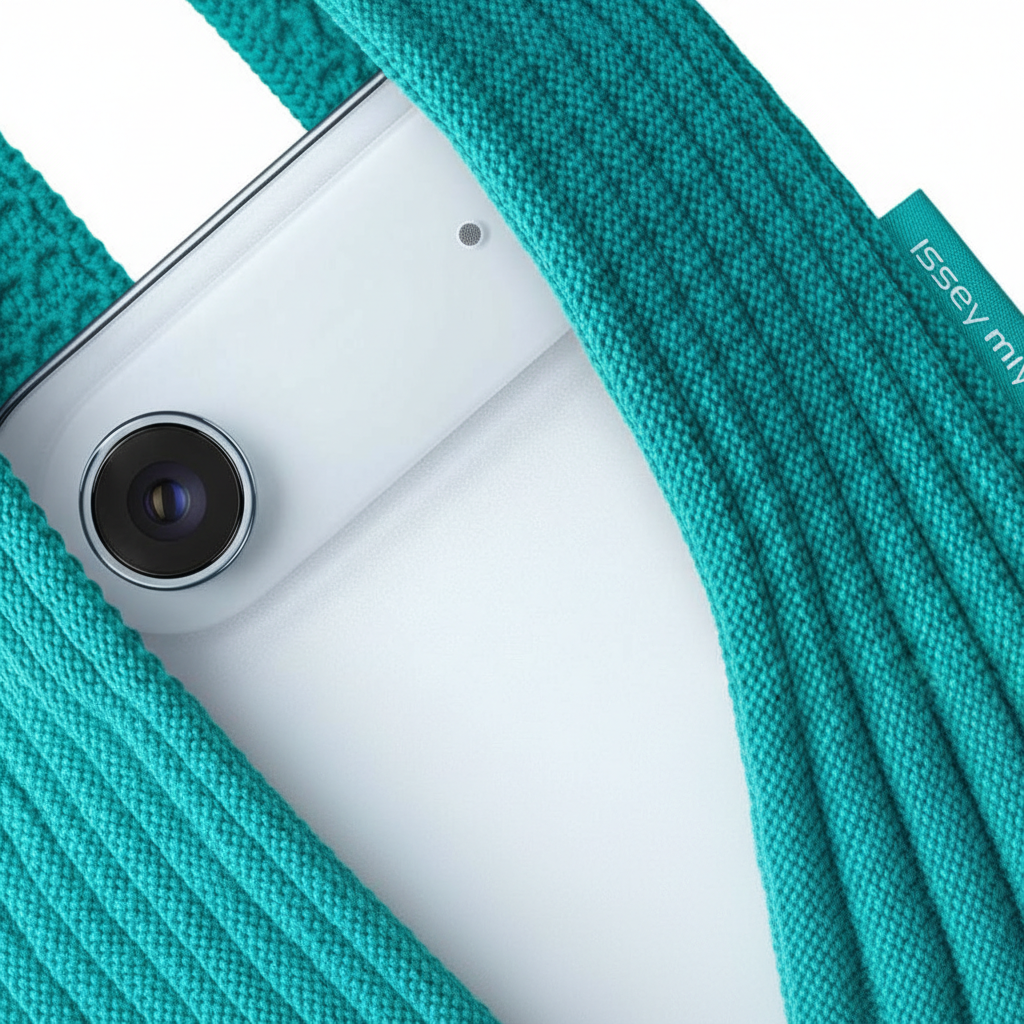 Phone Pocket with Strap – Stretch Knit Wearable iPhone Holder 80 cm | Peacock