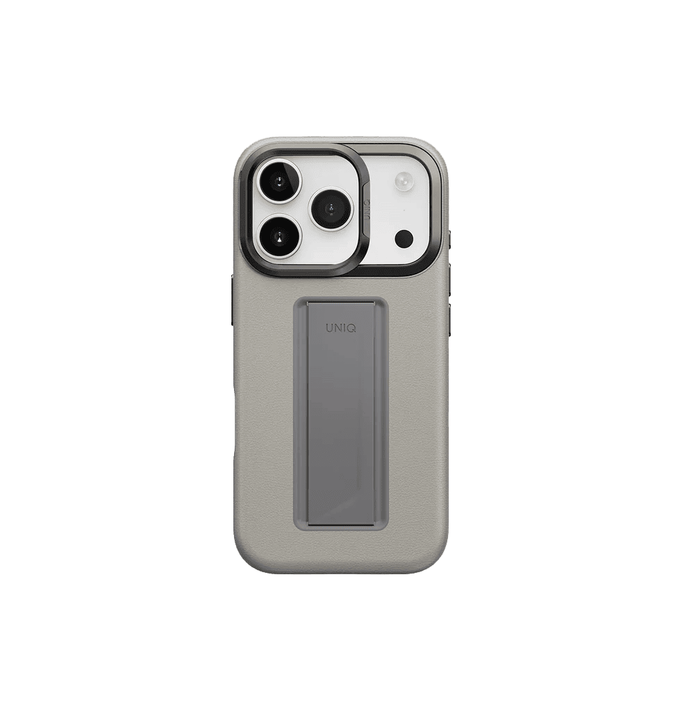 UNIQ Hybrid Heldro Pro MagClick Case with Camera Stand for iPhone 17 Pro max | Caly