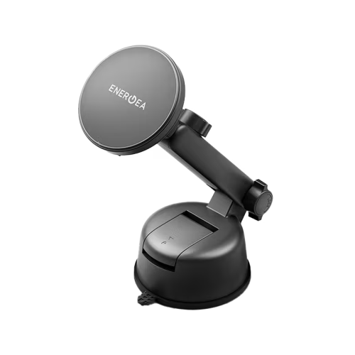 Energea MagDrive Kit Windscreen / Airvent Mount 15W Wireless Car Charger With 30W Car Charger - Black