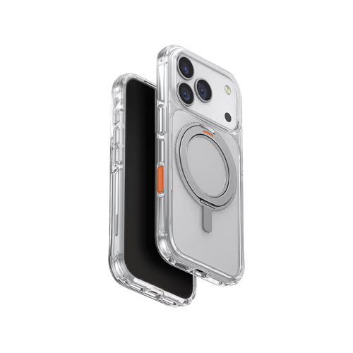 Uniq Hybrid Swivix With 360 Rotating Kickstand MagSafe Case for iPhone 17 Pro - Lucent Clear