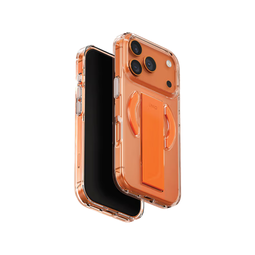 Uniq Hybrid Heldro Air MagSafe Case for iPhone 17 Pro - Volt Orange