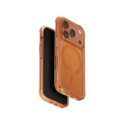 Uniq Hybrid Combat Magsafe Case for iPhone 17 Pro Max - Volt Orange