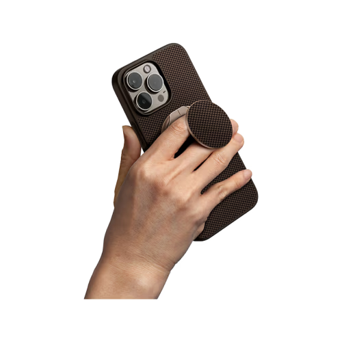 Uniq Keva Air MagSafe case with GripFit Premium for iPhone 16 Pro – Umber Brown
