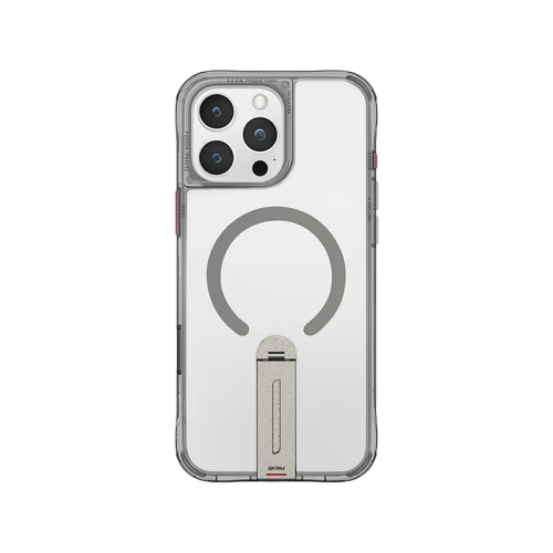 SkinArma Helix MagSafe Case With 360 Rotating Stand for iPhone 16 Pro - Titanium