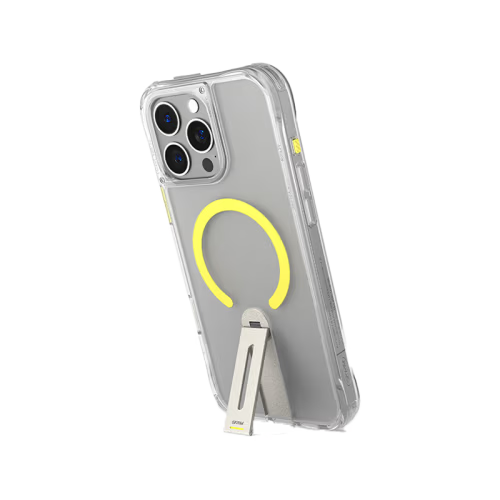 SkinArma Helix MagSafe Case With 360 Rotating Stand for iPhone 16 Pro Max - Clear