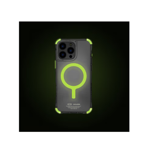 SkinArma Saido Niteglow Edition MagSafe Case for iPhone 16 Pro - Green