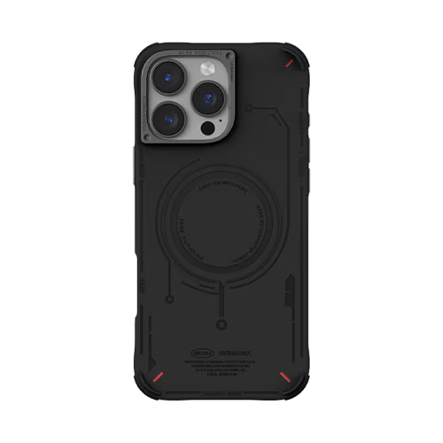 SkinArma Mecha MagSafe Case for iPhone 16 Pro - Black