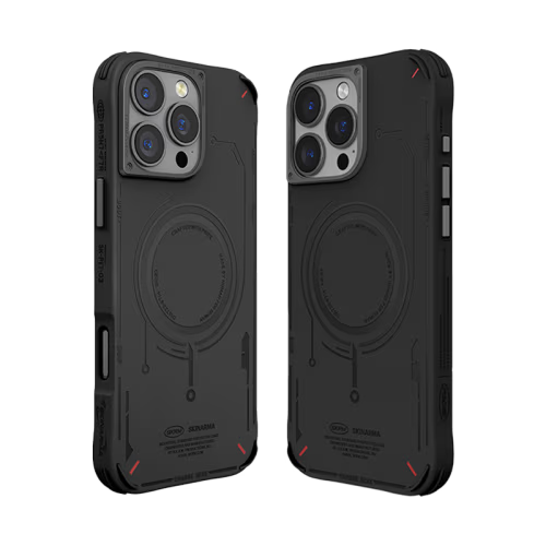 SkinArma Mecha MagSafe Case for iPhone 16 Pro - Black