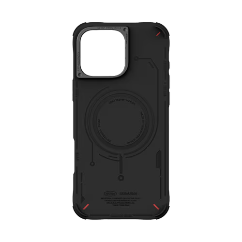 SkinArma Mecha MagSafe Case for iPhone 16 Pro - Black