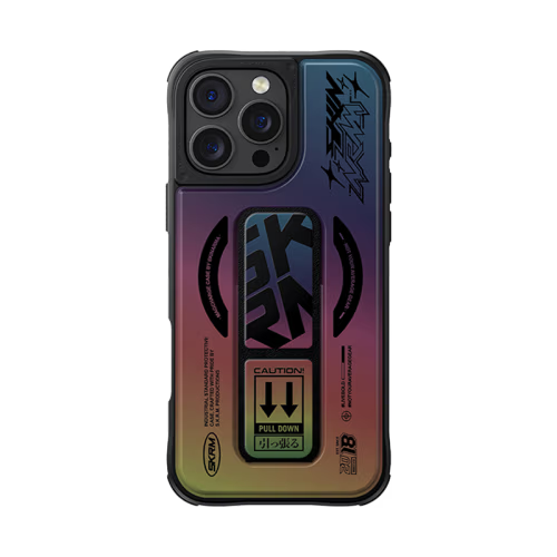 SkinArma Kira Kobai MagSafe Case With Grip Stand for iPhone 16 Pro - Hologram