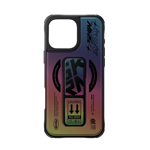 SkinArma Kira Kobai MagSafe Case With Grip Stand for iPhone 16 Pro - Hologram