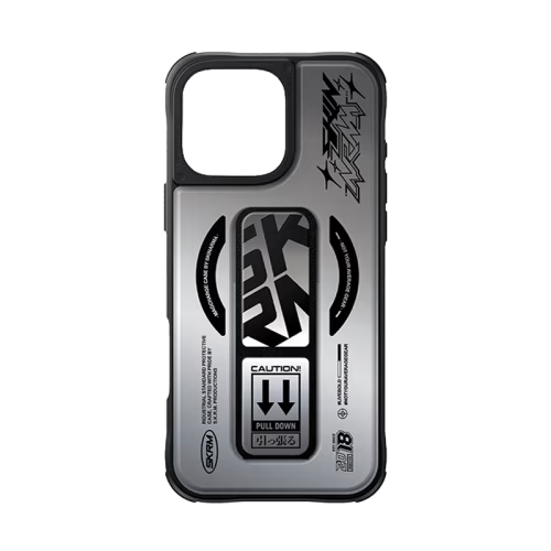 SkinArma Kira Kobai MagSafe Case With Grip Stand for iPhone 16 Pro - Chrome
