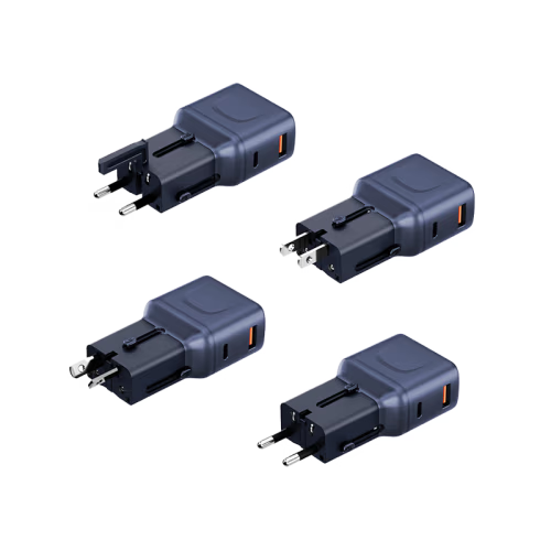 Energea Travel Go 1-Port USB-C & 1-Port USB-A 35W Travel Adapter - Blue