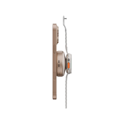 Energea MagDuo Arc 2 In 1 MagSafe Charger With Apple Watch Charger With Retractable USB-C Cable - Gold