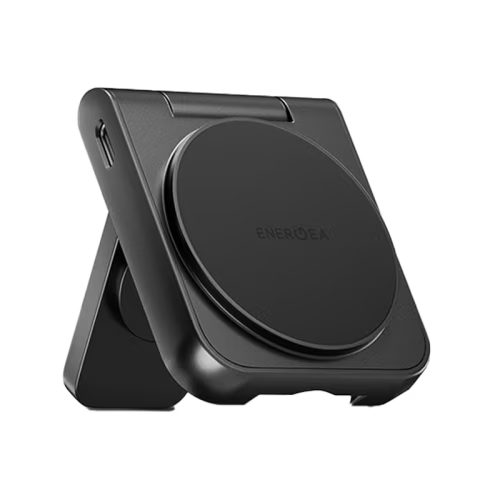 Energea MagDuo 2 IN 1 Foldable Magsafe Fast Wireless Charger - Gunmetal
