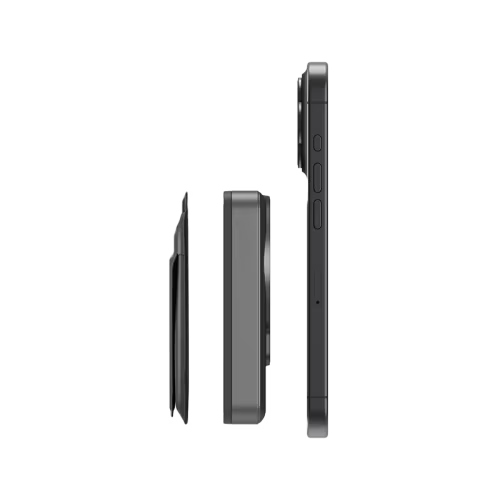 Energea MagWallet Card With MagPlus 10000mAh Power Bank - Gunmetal