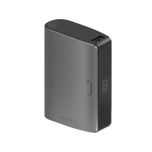 Energea compac USB-A + USB-C PD 35W 10000mAh Power Bank - Gunmetal