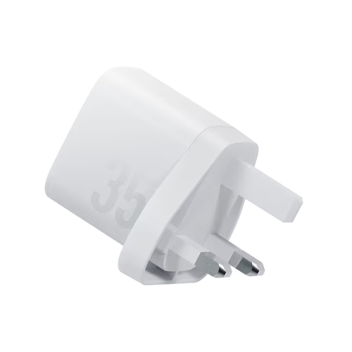 Bazic GoPort Velox 1-Port USB-C and 1-Port USB-A 35W PD Wall Charger - White