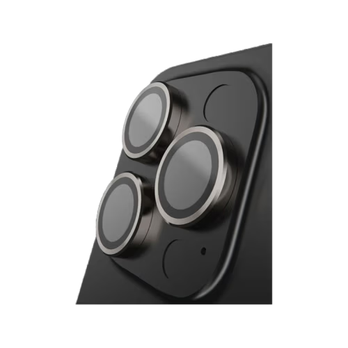 BodyGuardz Pure 3 Individual Camera Lens Protector for iPhone 16 Pro and 16 Pro Max - Titanium