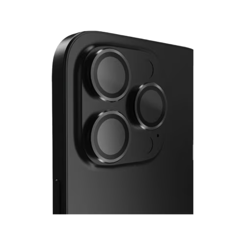 BodyGuardz Pure 3 Individual Camera Lens Protector for iPhone 16 Pro and 16 Pro Max - Black