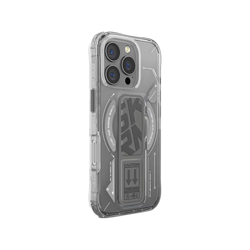 SkinArma Helio MagSafe Case With Grip Stand for iPhone 16 Pro - Titanium