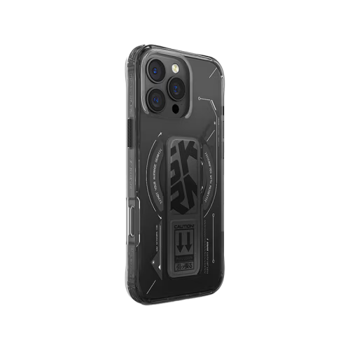 SkinArma Helio MagSafe Case With Grip Stand for iPhone 16 Pro - Black
