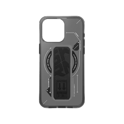 SkinArma Helio MagSafe Case With Grip Stand for iPhone 16 Pro - Black