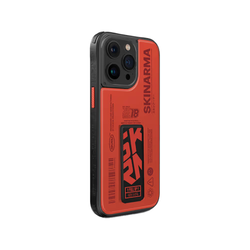SkinArma Spunk MagSafe + Grip-Stand Case for iPhone 15 Pro - Orange
