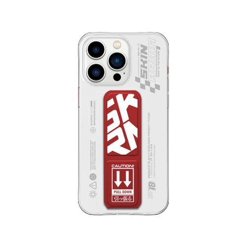 SkinArma Apex Grip-Stand Case for iPhone 15 Pro - Red
