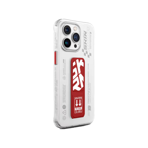SkinArma Apex Grip-Stand Case for iPhone 15 Pro - Red