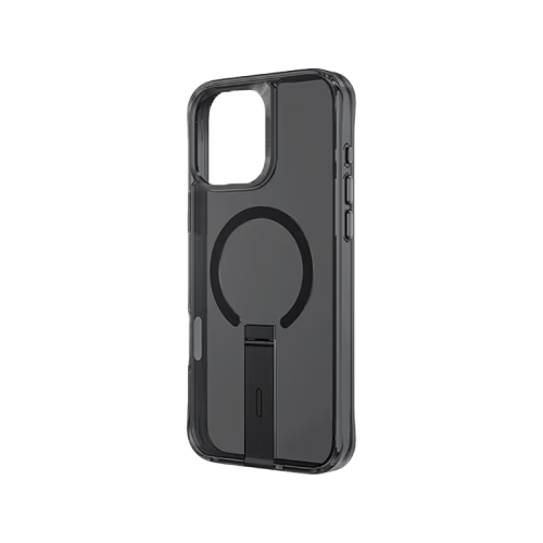 Uniq Hybrid Eleva MagSafe Case with Vertical Stand for iPhone 16 Pro – Carbon Black