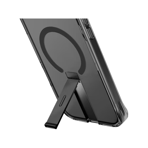 Uniq Hybrid Eleva MagSafe Case with Vertical Stand for iPhone 16 Pro – Carbon Black